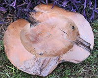 Large Teak Wood Bowl C