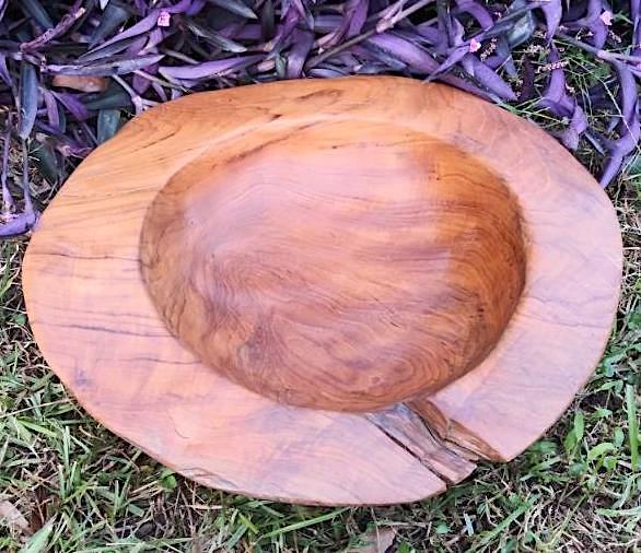 Decorative Teak Wood Bowl- Medium F