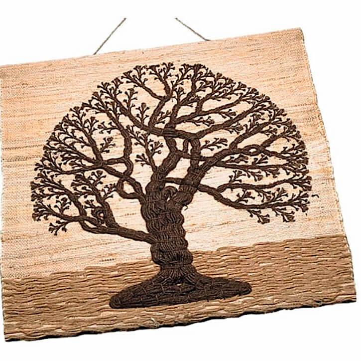 Jute Tree of Life Wall Hanging