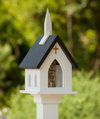 Vinyl Church Bird Feeder