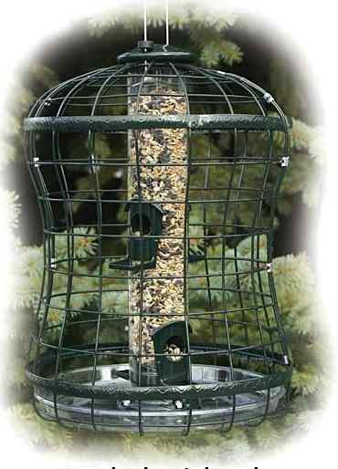Bird Feeder, Squirrel Proof Metal Bird Feeder Iron Bird Feeder