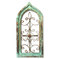 Rustic Window Frame Arch Wall Decor