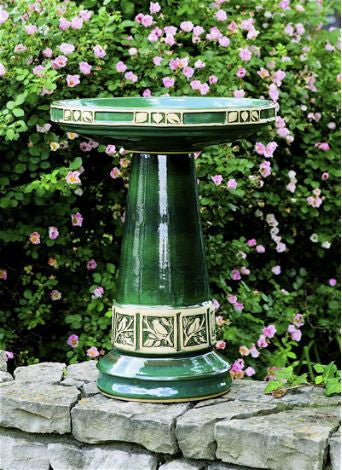 Zainesville Bird Bath with Locking Top-Juniper