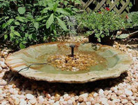 Large Ground Birdbath-Add a Solar Fountain