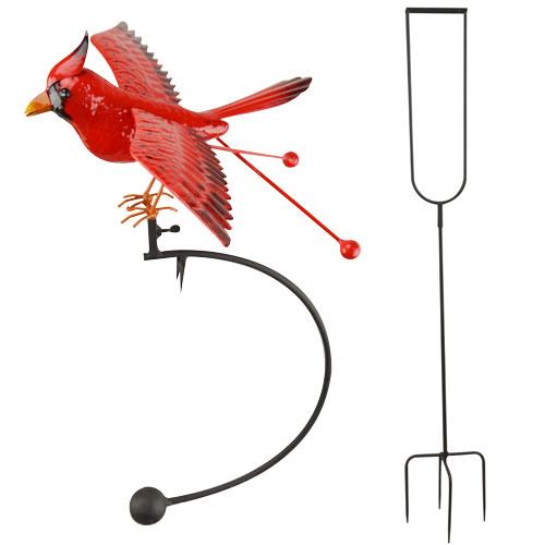 Large Rocking  Cardinal Garden Stake