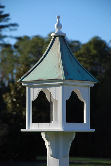 Copper Roof Bird Feeder- Vinyl/PVC Gazebo 36x14