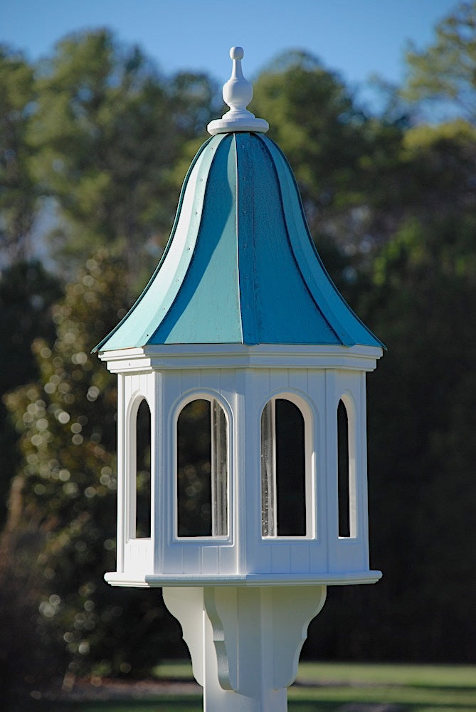 copper roof bird feeder vinyl/pvc-42x16 Patina