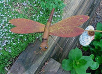 Large Dragonfly Kinetic Garden Stake