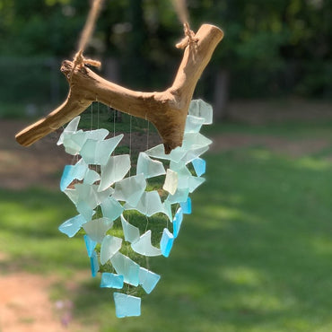 Driftwood and Sea Glass Wind Chime