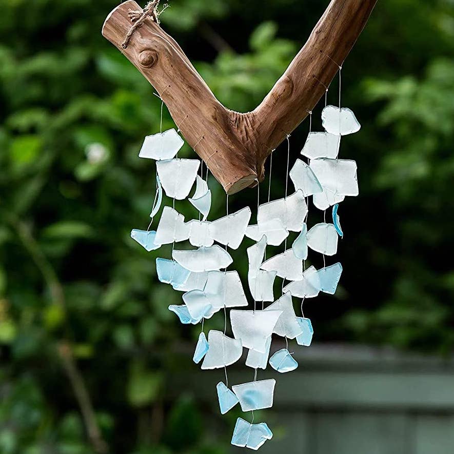 Driftwood and Sea Glass Wind Chime