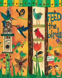 Feed the Birds Art Pole Detail