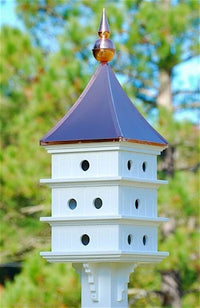 Copper Roof Purple Martin Birdhouse in Vinyl/PVC, 52-inch