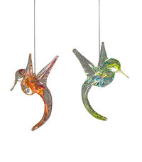 Hummingbird Sun Catchers- Hand Blown Glass 