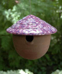 Ceramic Gourd Bird Feeder-5 Fun Colors