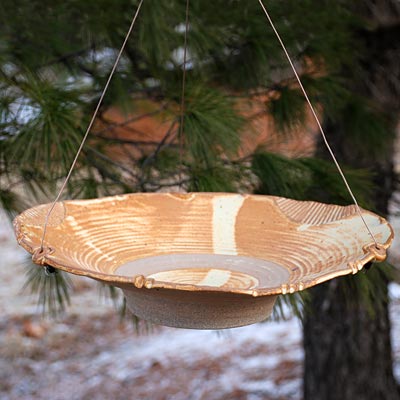 Large Handmade Hanging Bird Bath