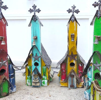 Church Birdhouses | Tall Rustic Birdhouse | Bird House Gift - The ...