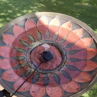 Solar Bubbler Bird Bath Deck-Mount