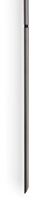 Angled stainless steel pole