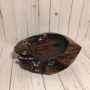 Teak Wood Bowl- Dark