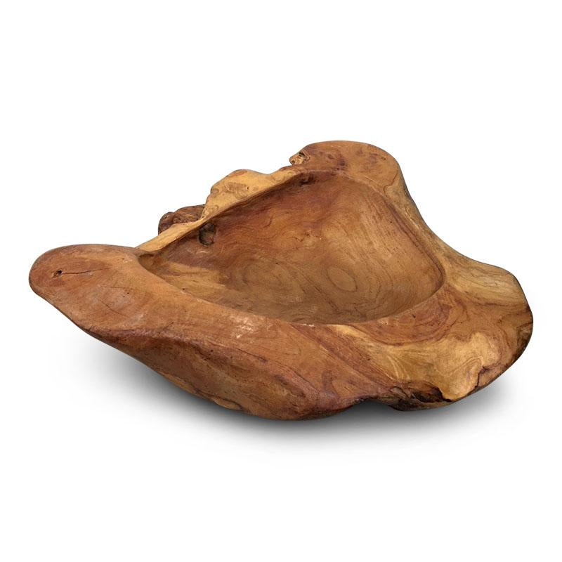 Natural Teak Root Bowl- Large