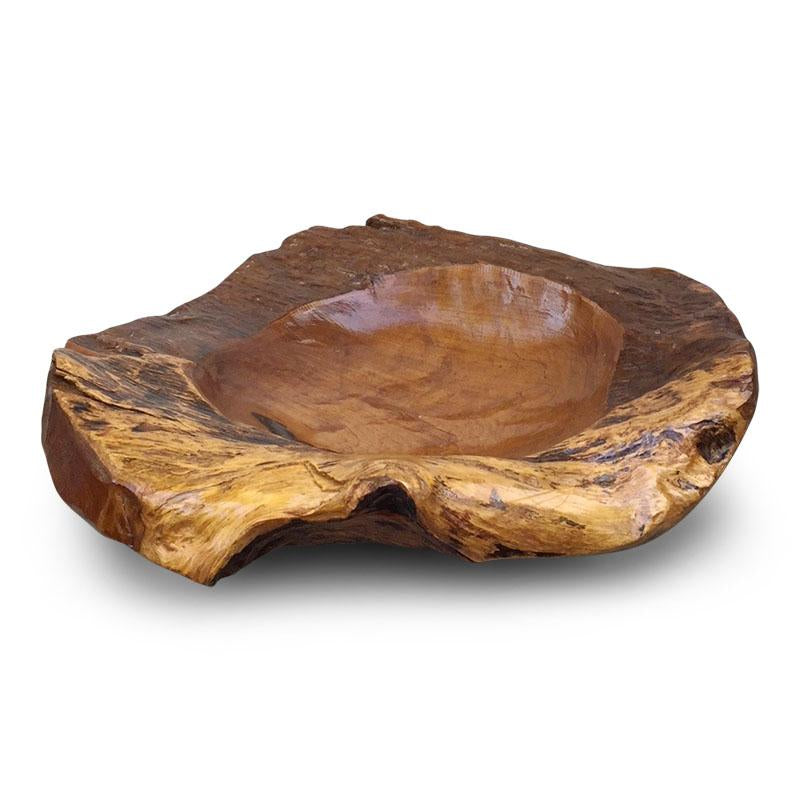 Natural Teak Root Bowl- Large